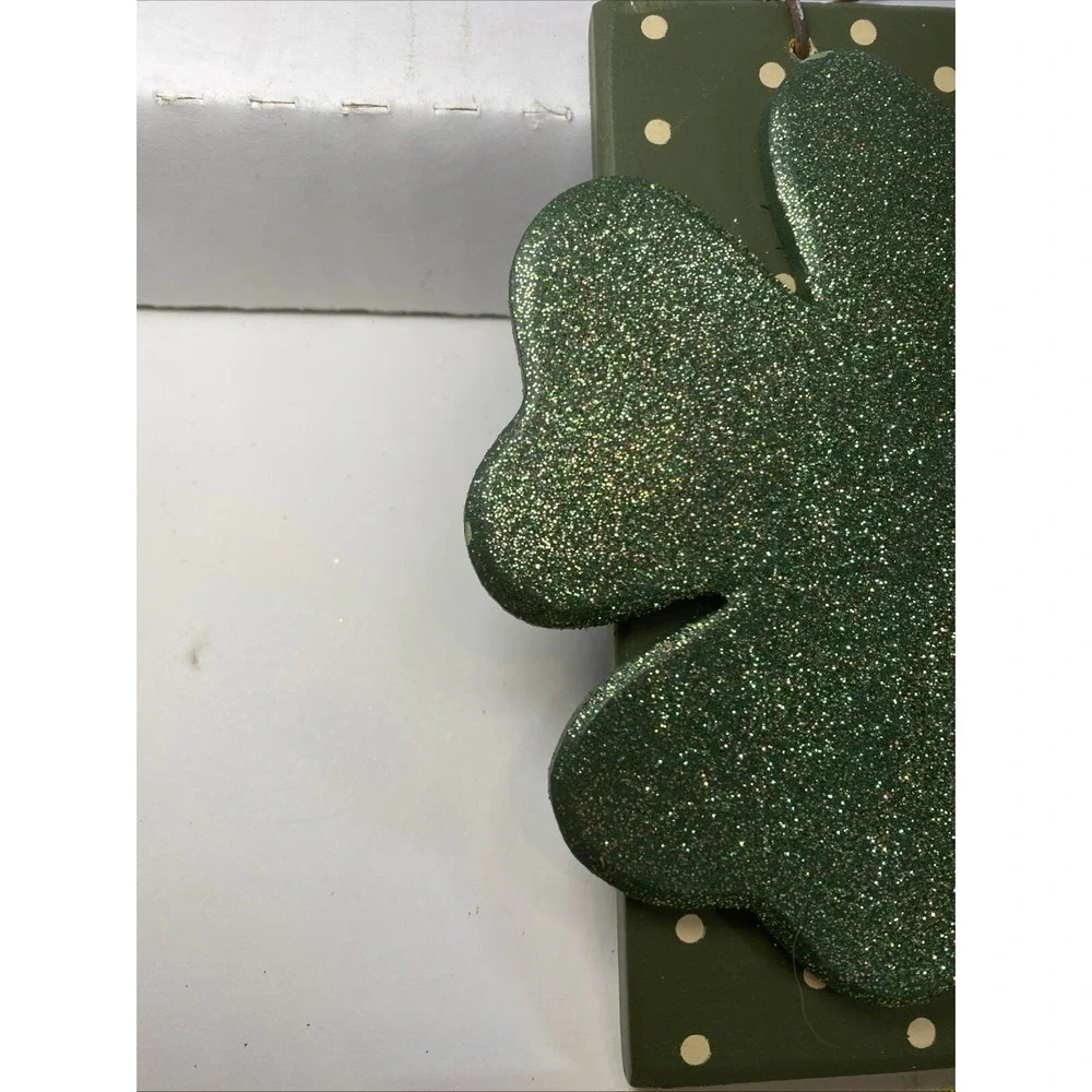 Irish Day Shamrock Wall Plaques/Door Sign ~ Set Of 2 ~‎ Defect